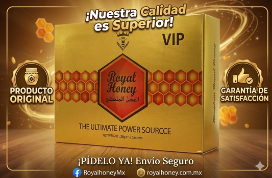 Royal Honey – 1 Caja Con 12 Sobres de 20 Gramos Cada Uno